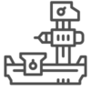 Horizontal boring machine icon