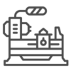 Mechanical lathe icon